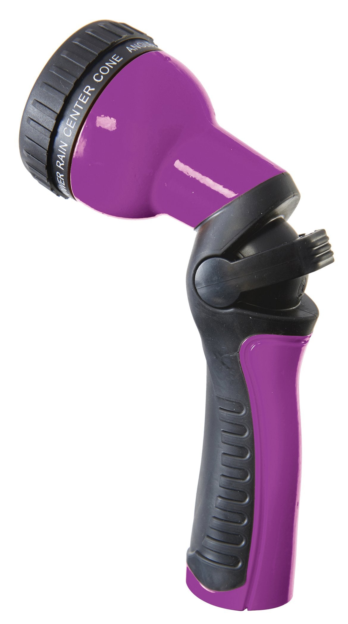 Dramm One Touch Revolution spray gun with nine patterns for precise watering and outdoor cleaning.