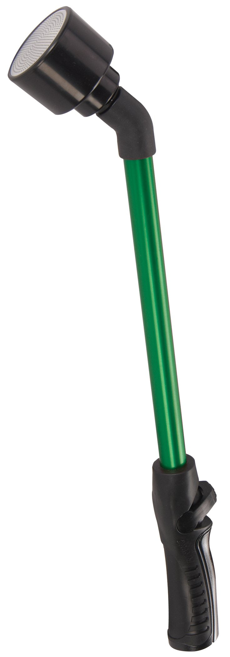Dramm Rain Wand one-touch thumb valve enables precise, thumb-controlled watering.