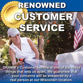 Dramm Revolver high-pressure jet pattern for powerful cleaning.