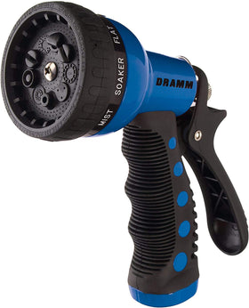 Dramm Revolver with thumb-control flow and ergonomic grip for easy one-handed operation.