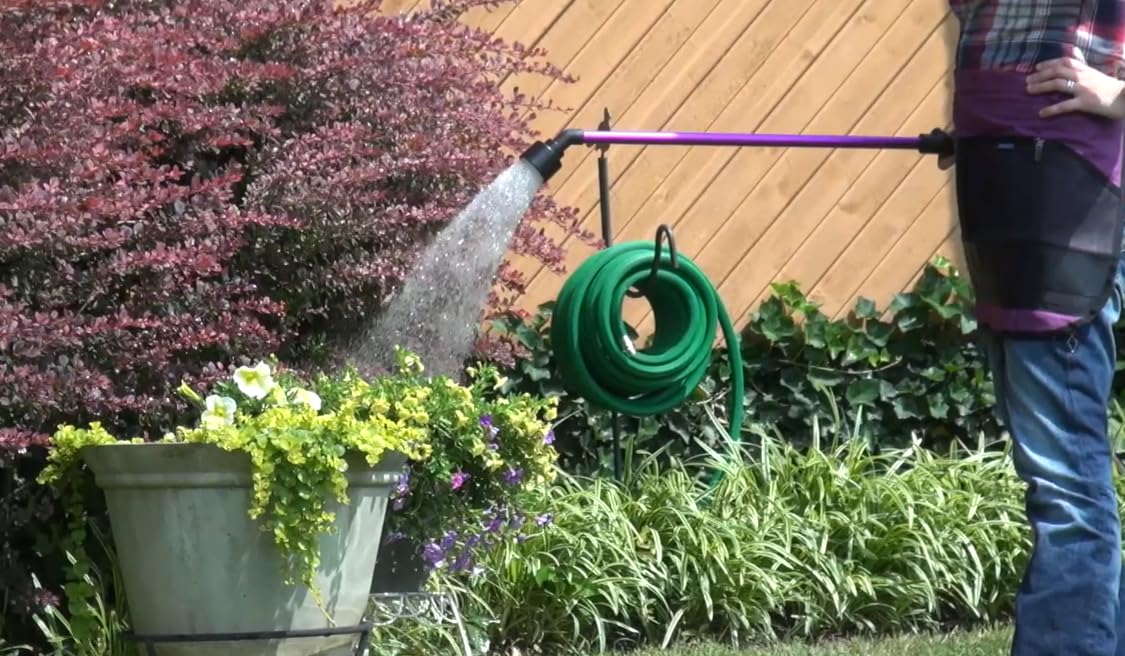 Dramm Touch-N-Flow Rain Wand 30-inch yellow offers color-coding and extended reach.