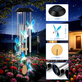 Dream Master solar garden light with seven colors for nightly scenes