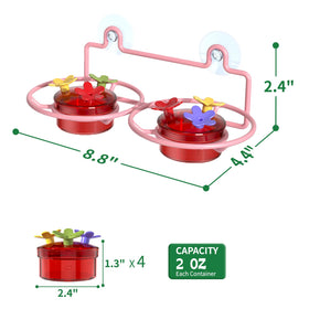 Wide mouth design makes refilling and cleaning easy