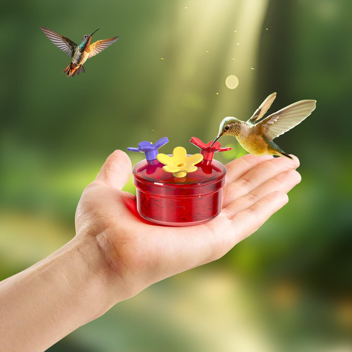 Dreamdrawer pink hummingbird feeder brings nature close to your window