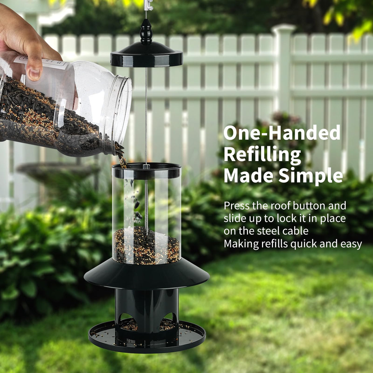 Dreamdrawer One-Handed Refill enables quick top-ups by pressing and sliding.