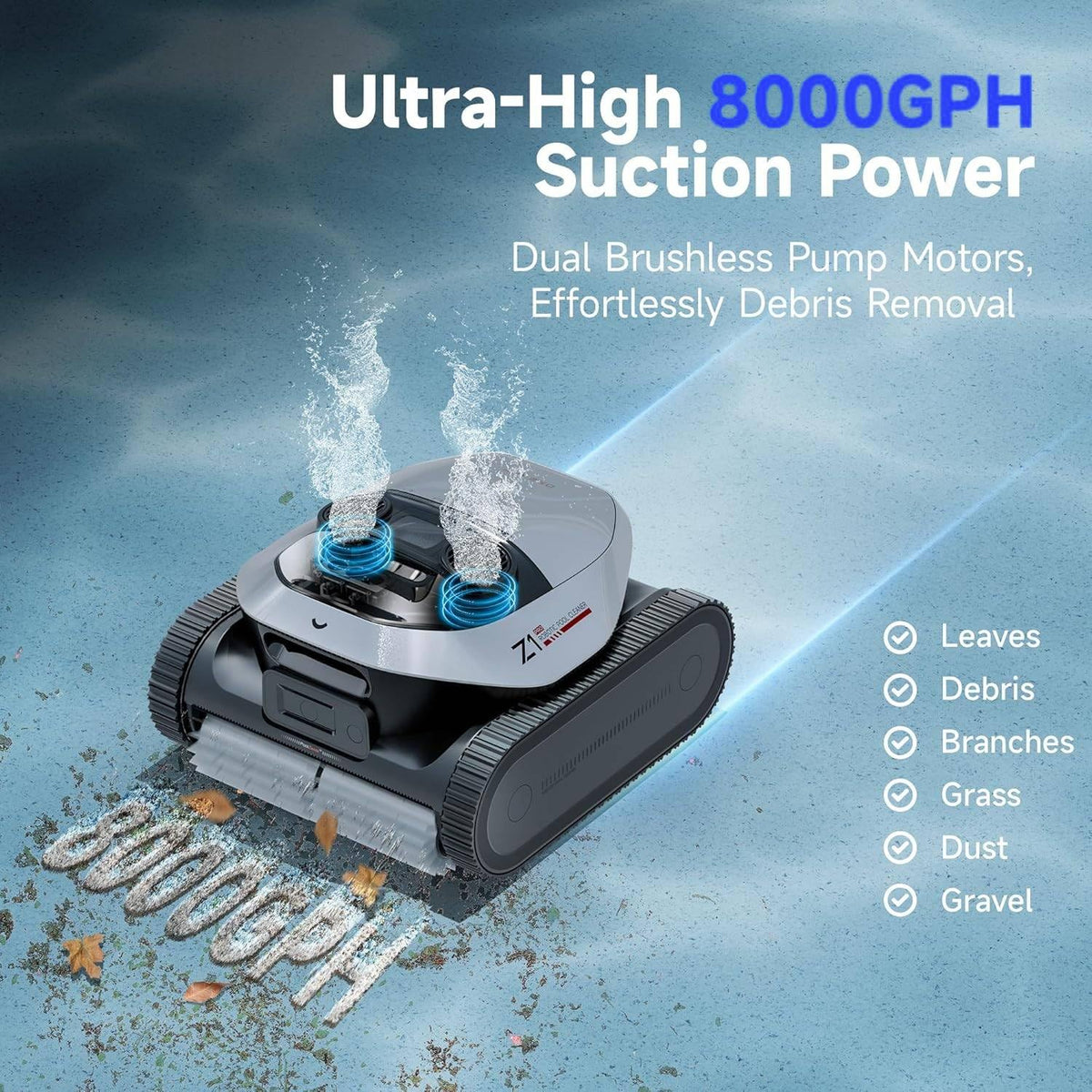 DREAME pool cleaner smart navigation mapping ensures full coverage without misses