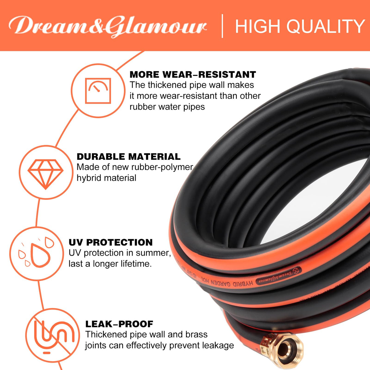 DREAM&GLAMOUR 7-function nozzle with ergonomic handle for versatile tasks