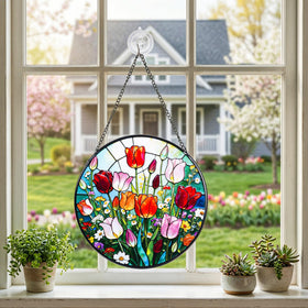DREAMLOOM durable glass and chain design for long-lasting display.