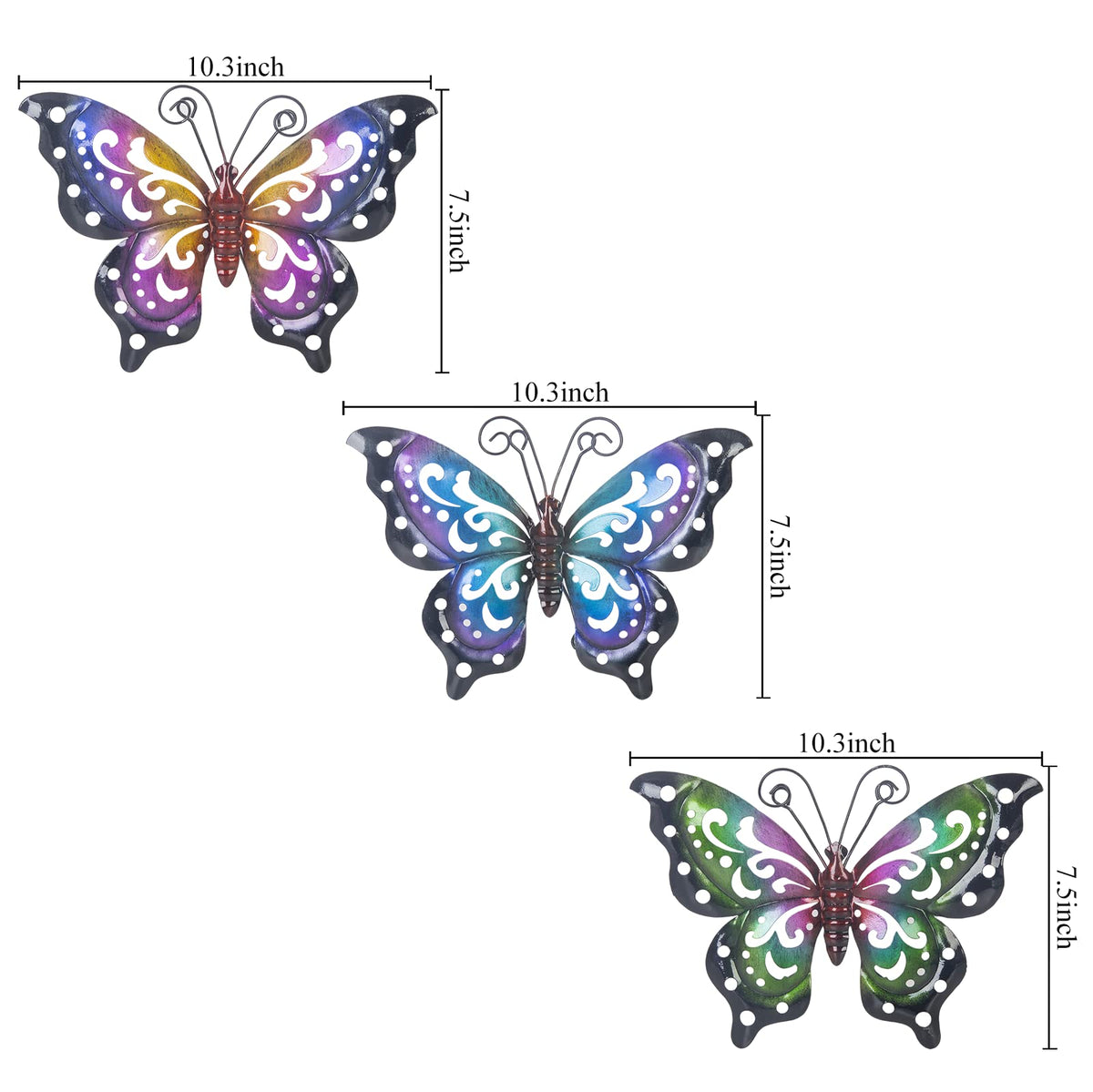 Dreamskip rustproof metal butterflies withstand weather for long-lasting outdoor display