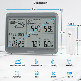 DreamSky alarm modes beep or mute keep you informed without disruption.