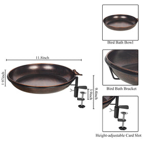 DREAMSOUL bird bath doubles as a feeder with seeds attract wildlife