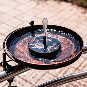 DREAMSOUL clamp keeps the bath secure on a railing up to 3.9 inches