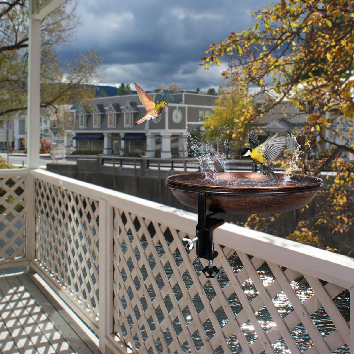 DREAMSOUL deck rail bath withstands rain and frost in every season