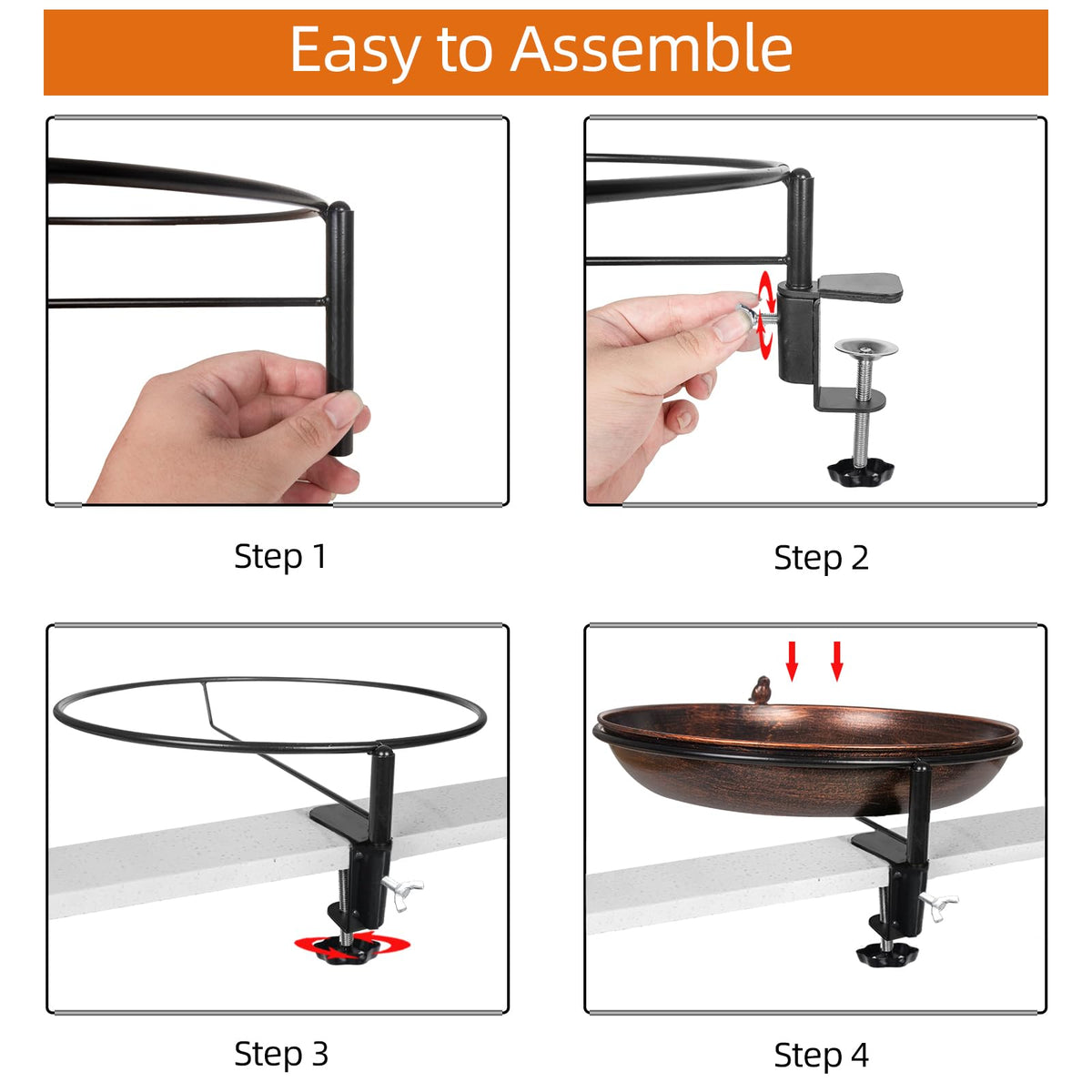 DREAMSOUL metal bowl is easy to install, remove, and clean