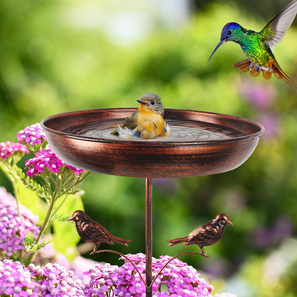 DREAMSOUL two lifelike birds on branches accentuate outdoor decor