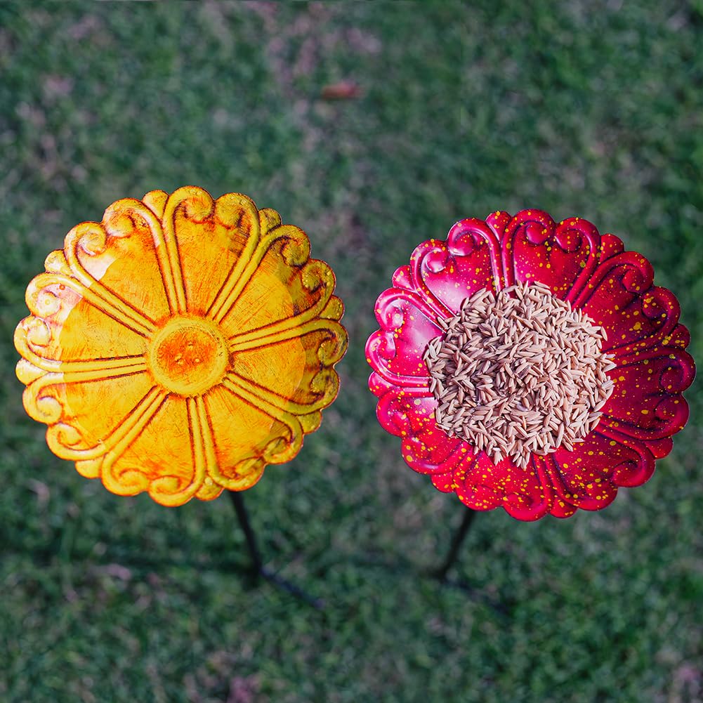DREAMSOUL outdoor bird bath set with four color options