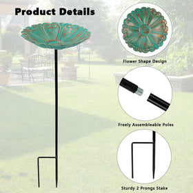 DREAMSOUL stake-friendly bird bath installation and height adjustability