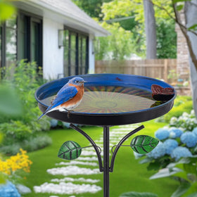 DREAMSOUL sturdy five-prong base keeps the bird bath steady