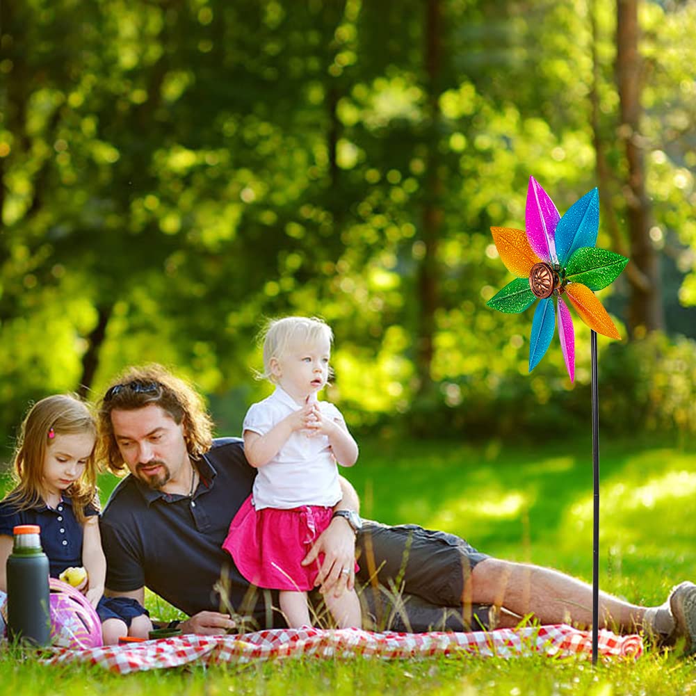Dreamysoul decorative wind spinners brighten patios with kinetic color display.
