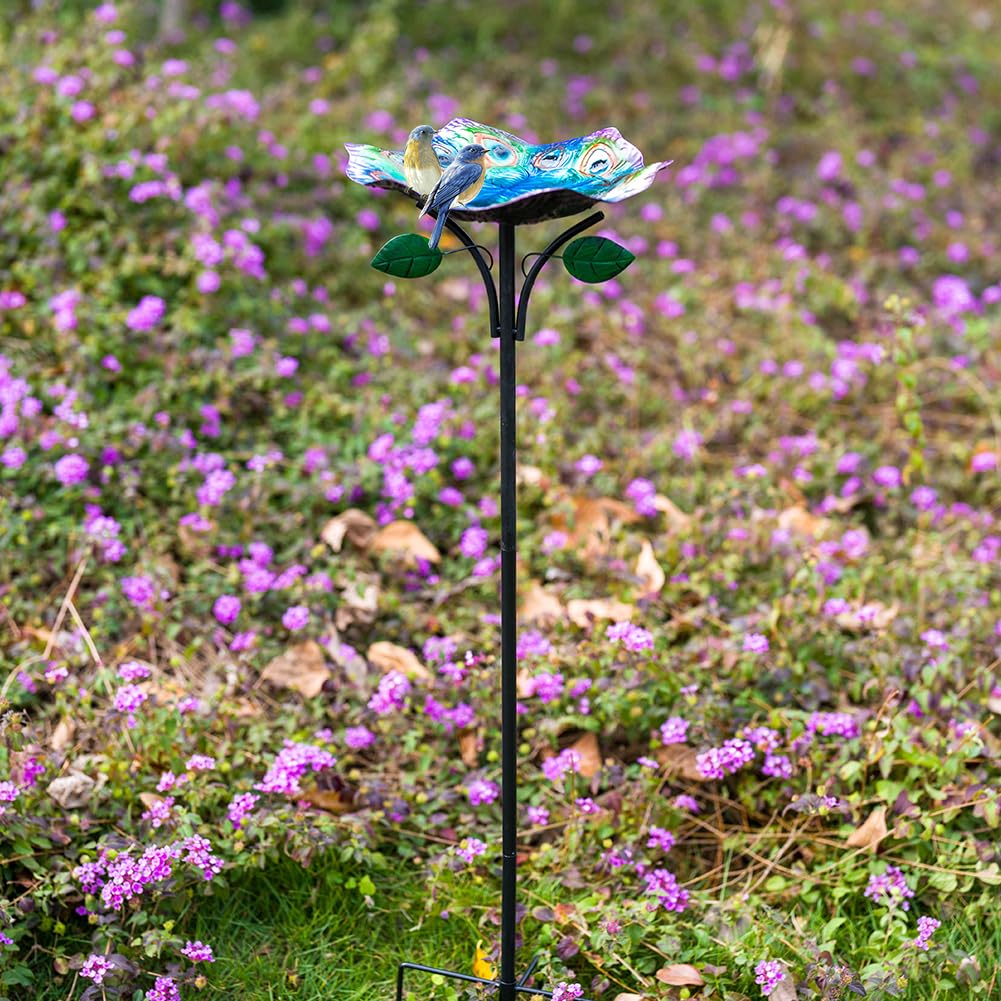 Dreamysoul easy install outdoor birdbath quick setup with no tools