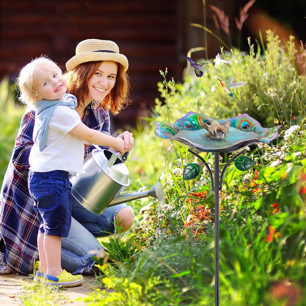 Dreamysoul garden ornament birdbath adds charm to outdoor spaces