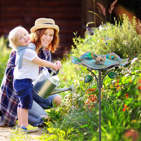 Dreamysoul garden ornament birdbath adds charm to outdoor spaces