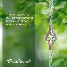 dreamysoul rain chain adjustable length with 12 cages suits gazebos and patios
