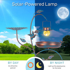 Dreamysoul solar light top provides ambient evening glow for gardens.