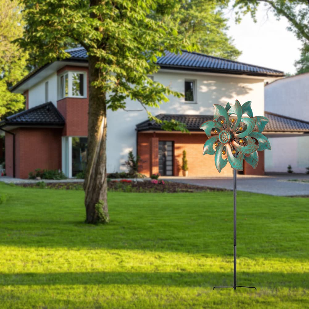 DREAMYSOUL metal stake supports easy setup of the garden wind sculpture.