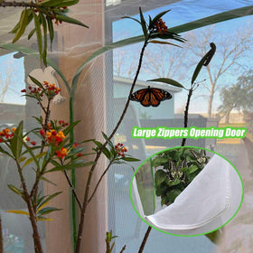 DredQcco 24x24x36 inch netting fits standard pots and raised beds.