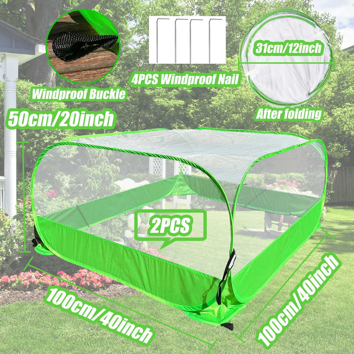 DredQcco pop-up plant cover easy setup for busy gardeners