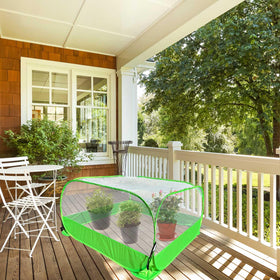 DredQcco pop-up plant cover deters deer birds and small mammals