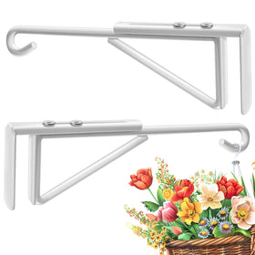 Dreecy adjustable fence hook demonstrates 0.9-3 in width for a snug, secure plant display.