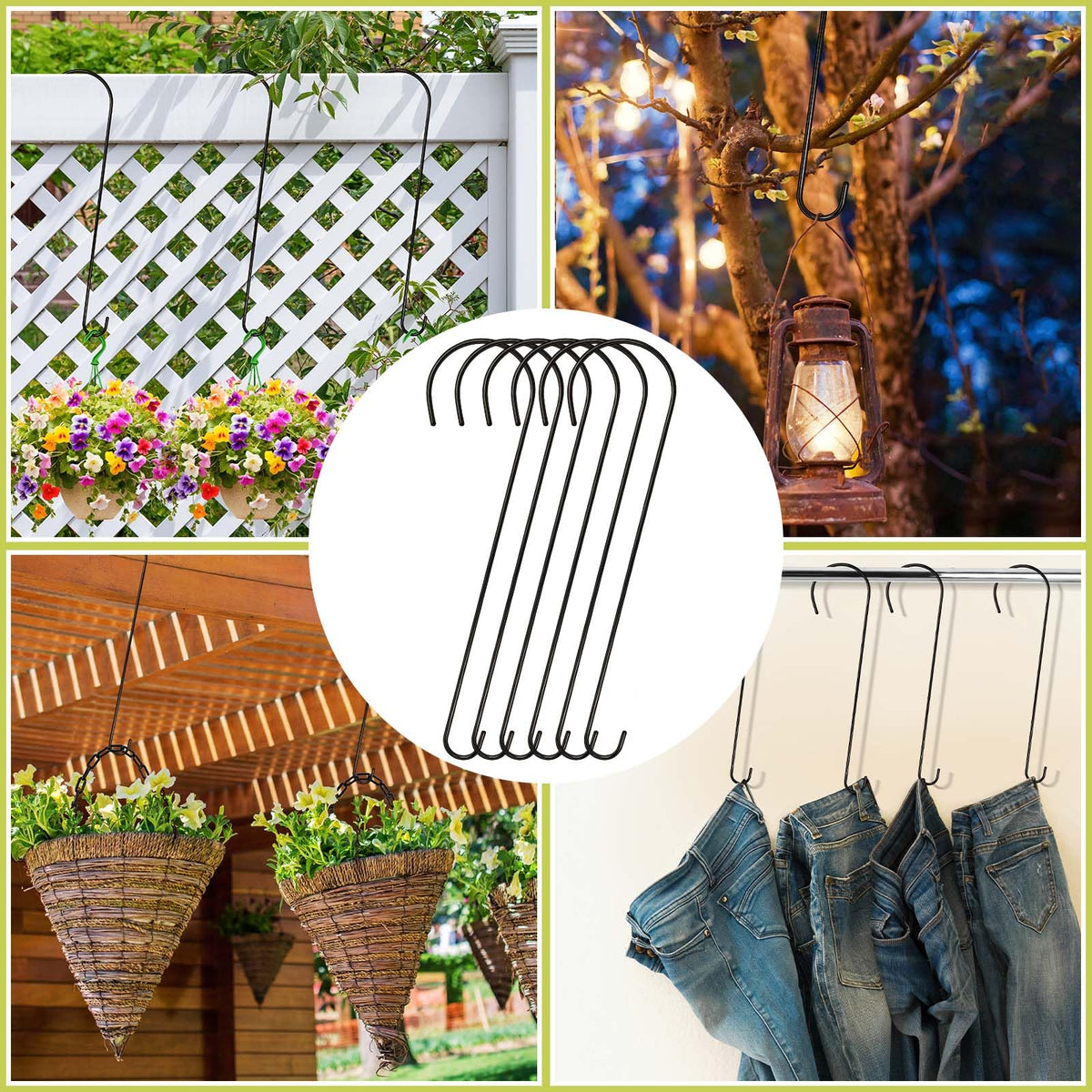 Dreecy 24-inch S-hook kit suitable for indoor and outdoor hanging