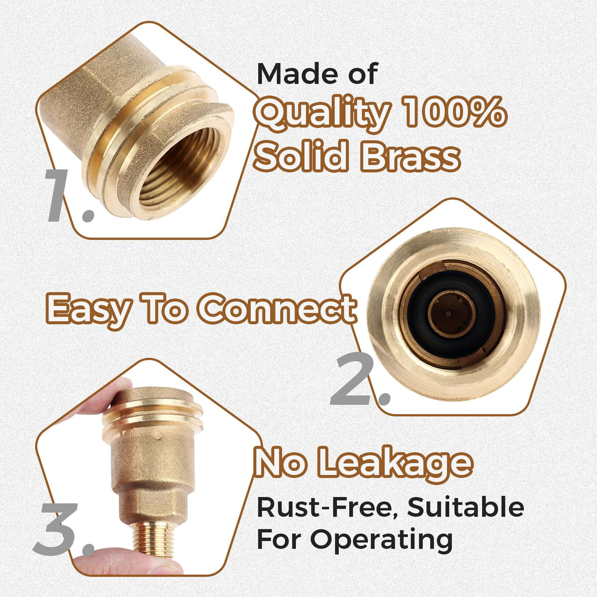 Close-up of DRELD brass body highlighting solid construction and reliable seals.