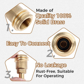 Close-up of DRELD brass body highlighting solid construction and reliable seals.