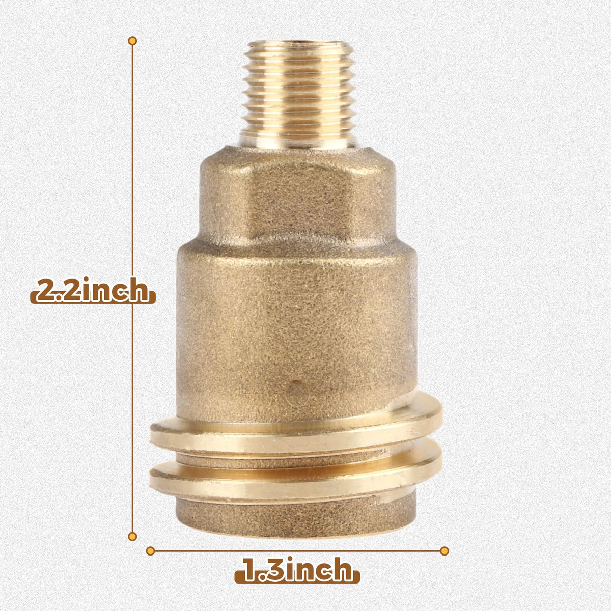 DRELD propane adapter QCC1 to 1/4 inch MPT connection for quick setup.