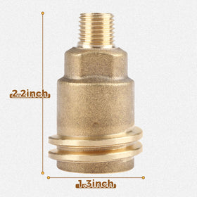 DRELD propane adapter QCC1 to 1/4 inch MPT connection for quick setup.