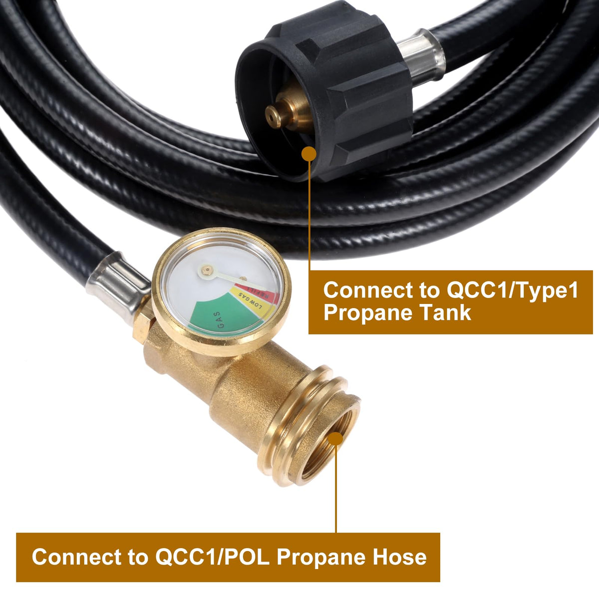 DRELD tank adapter POL to QCC1 enables larger tank compatibility
