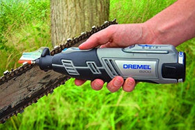 Dremel 1453 adjustment gauge in use provides adjustable sharpening depth.