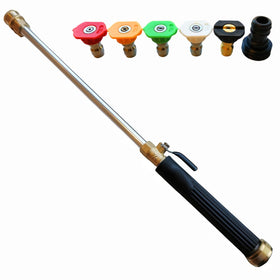 Dressica upgraded wand with brass nozzle for outdoor cleaning