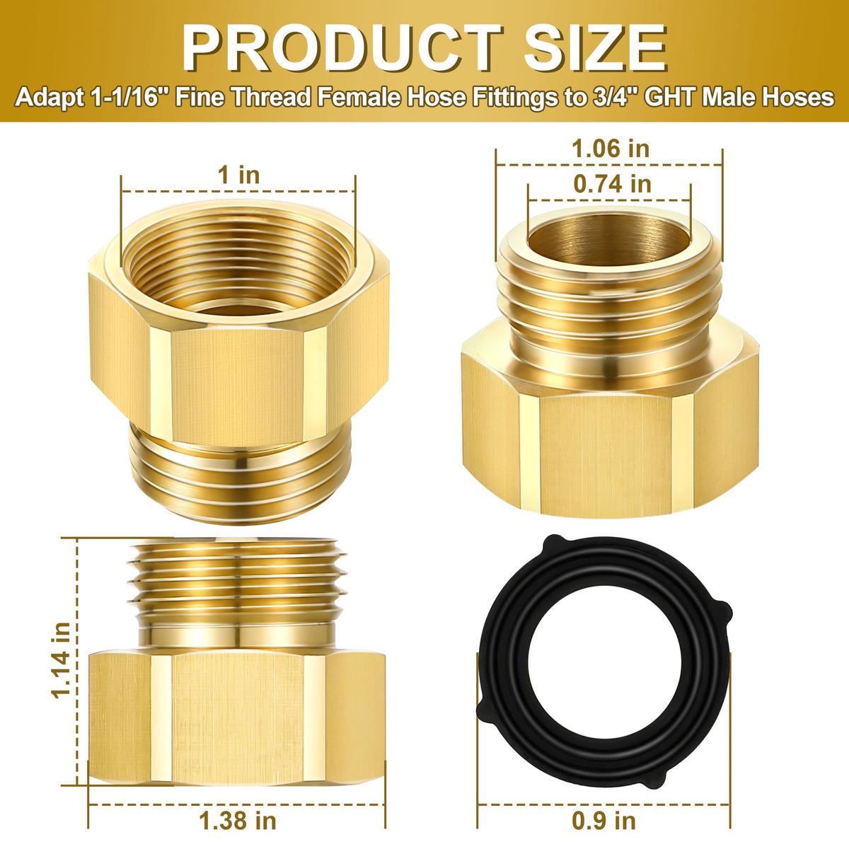Dreyoo Arrowhead-compatible hose bib adapter restores full water output.