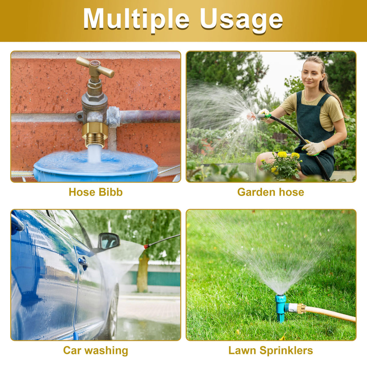 Dreyoo durable brass construction withstands outdoor conditions and heavy usage.