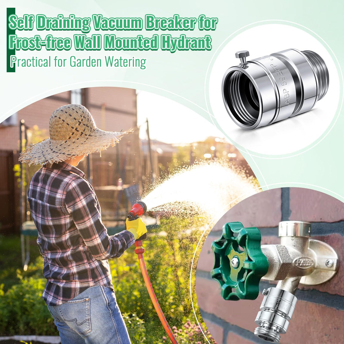 Dreyoo self-draining design helps prevent ice formation in winter use.