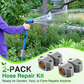Dreyoo hose mender leakproof connection ideal for garden watering.