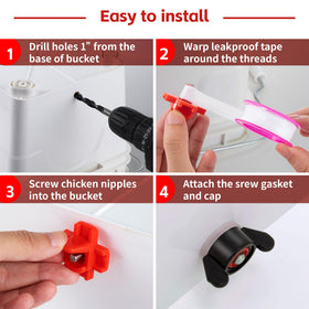 Dreyoo hygienic design chicken water nipples reduce dirt contamination