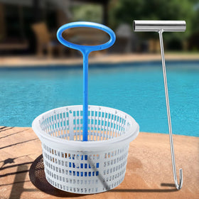 Dreyoo plastic skimmer handle offers lightweight, reliable performance.