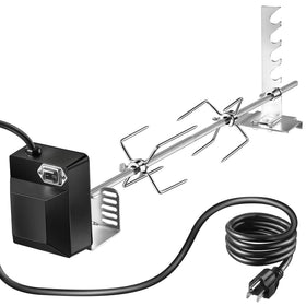 Dreyoo universal rotisserie motor powering steady rotation for even grilling