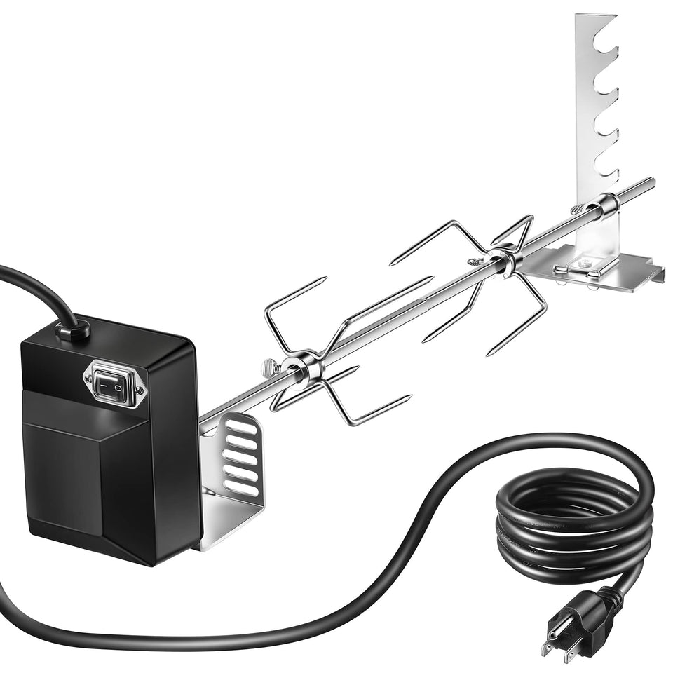 Dreyoo universal rotisserie motor powering steady rotation for even grilling