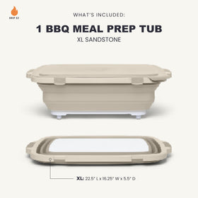 Drip EZ BBQ Prep Tub with cutting board included for convenient prep
